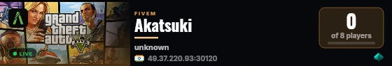 Akatsuki live status badge