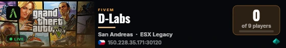 D-Labs live status badge