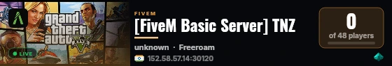 [FiveM Basic Server] TNZ live status badge
