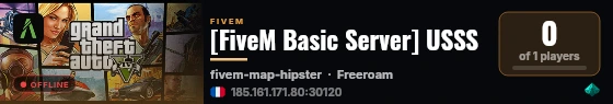 [FiveM Basic Server] USSS live status badge