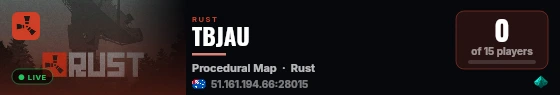 TBJAU live status badge