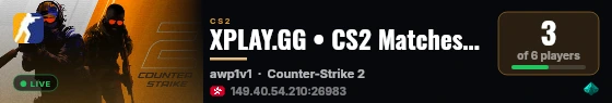 XPLAY.GG • CS2 Matches #723 live status badge