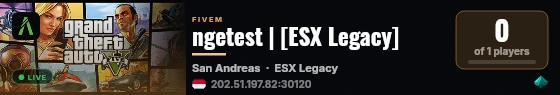 ngetest | [ESX Legacy] live status badge