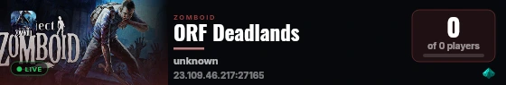 ORF Deadlands live status badge