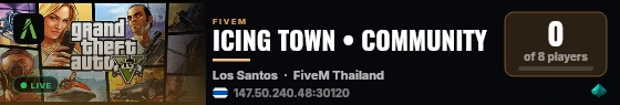 ICING TOWN • COMMUNITY live status badge