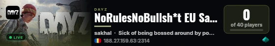 NoRulesNoBullsh*t EU Sakhal Vanilla+ 1PP discord:nTnyWpt4cq live status badge