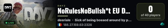 NoRulesNoBullsh*t EU Deer Isle Vanilla+ 1PP discord:nTnyWpt4cq live status badge