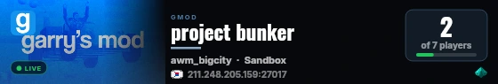 project bunker live status badge