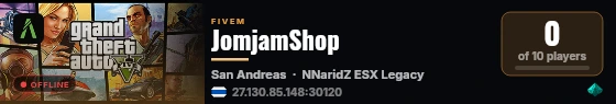 JomjamShop live status badge