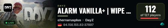 ALARM VANILLA+ | WIPE 02.08 | 3pp lite pvp live status badge