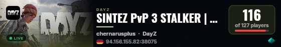 SINTEZ PvP 3 STALKER | Quests | Bots | Skills | Cars live status badge