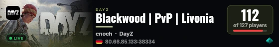 Blackwood | PvP | Livonia live status badge
