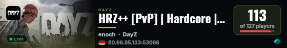 HRZ++ [PvP] | Hardcore | Skills | live status badge