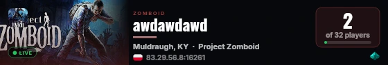awdawdawd live status badge