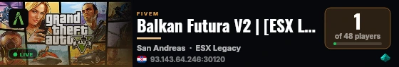 Balkan Futura V2 | [ESX Legacy] live status badge