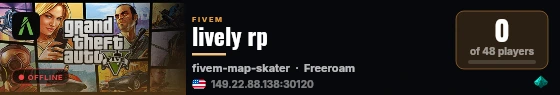 lively rp live status badge