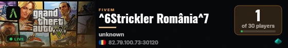 ^6Strickler România^7 live status badge