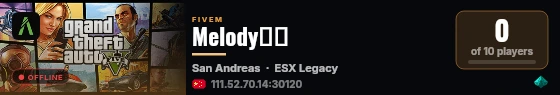 Melody测试 live status badge