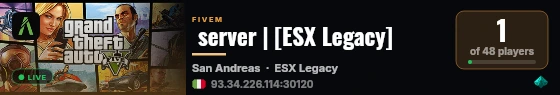  server | [ESX Legacy] live status badge