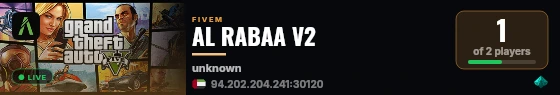 AL RABAA V2 live status badge