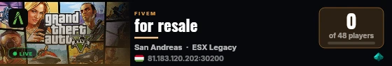 for resale live status badge