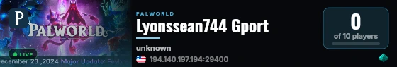 Lyonssean744 Gport live status badge