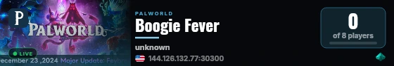 Boogie Fever live status badge