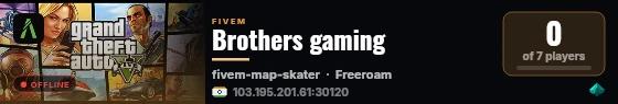 Brothers gaming live status badge