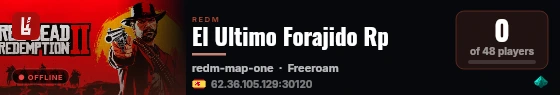 El Ultimo Forajido Rp live status badge