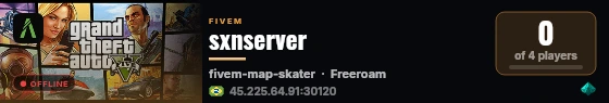 sxnserver live status badge