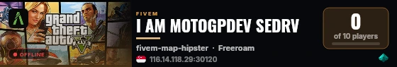 I AM MOTOGPDEV SEDRV live status badge