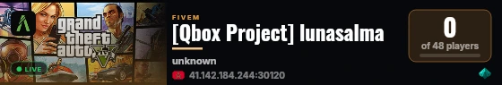 [Qbox Project] lunasalma live status badge