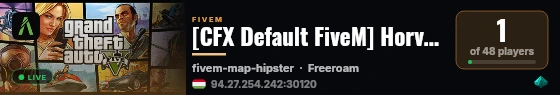 [CFX Default FiveM] Horvath city live status badge