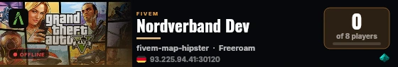 Nordverband Dev live status badge
