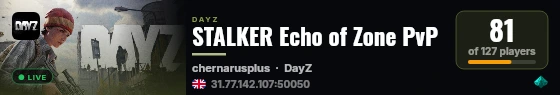 STALKER Echo of Zone PvP live status badge