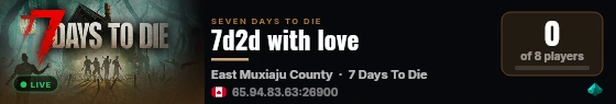 7d2d with love live status badge