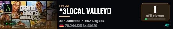 ^3LOCAL VALLEY🌴 live status badge