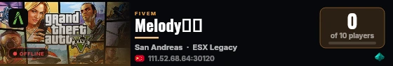 Melody测试 live status badge