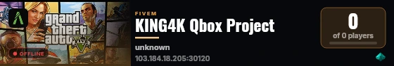 KING4K Qbox Project live status badge