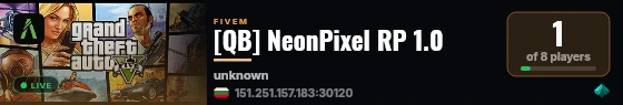[QB] NeonPixel RP 1.0 live status badge