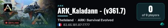 ARK_Kaladann - (v361.7) live status badge