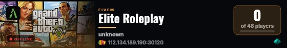 Elite Roleplay live status badge