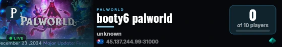 booty6 palworld live status badge
