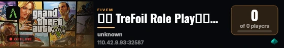 三叶 TreFoil Role Play丨新服开荒丨女玩家福利丨团队顶尖扶持丨顶尖优化丨你的最后一站 live status badge