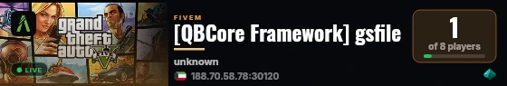 [QBCore Framework] gsfile live status badge