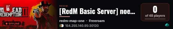 [RedM Basic Server] noeth africa live status badge