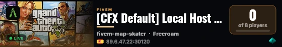 [CFX Default] Local Host Uriii live status badge