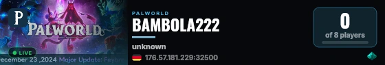 BAMBOLA222 live status badge