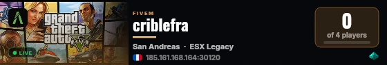 criblefra live status badge