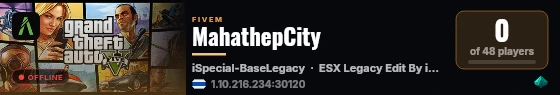 MahathepCity live status badge